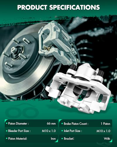 Image of SCITOO Front Passenger Disc Brake Caliper 18B5277 For Ford For Escape 2009-2010,For Mazda For Tribute 2009-2010,For Mercury For Mariner 2009-2010,With Bracket 1PC