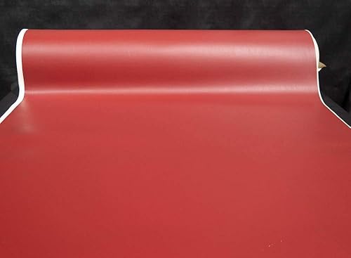 Miniatura 2 de The Yard Boat Auto - Tela de tapicería de vinilo marino con respaldo de espuma de 14 pulgadas, color rojo medio, 54 pulgadas de ancho