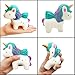 Viccent 4Pcs Jumbo Squishies Slow Rising Toys Set Unicorn Donut Ice Cream Cat Deer Cake Unicorn Horse Soft Scented Squishy Toy Kids Stress Relief Party Favors