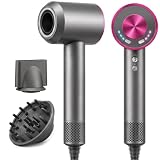 AIUNAOM Phon Capelli Professionale 160.000 giri/min, 500M Ioni Negativi, Accessori Magneti...