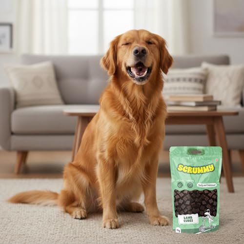 Image of Scrummy Lamb Cubes Dog Treats, 70g Soft & Tasty Training Snacks | High Protein, Easy to Digest, Healthy Rewards for Puppies & Adult Dogs