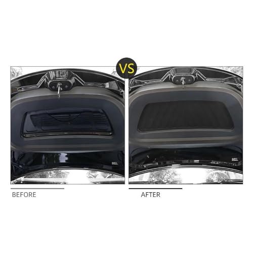 Tapis insonorisant double couche et anti-poussière pour capot Tesla Model Y