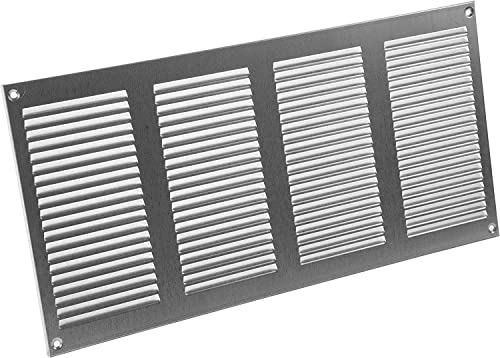 Vent Systems 16" X 8" Inch Galvanized Air Vent Cover Metal Air Return Grill With Built In Pest Guard Screen Hvac Vent Cover For Home Improvement Vent Duct Cover Pack Of 3 #TOP3