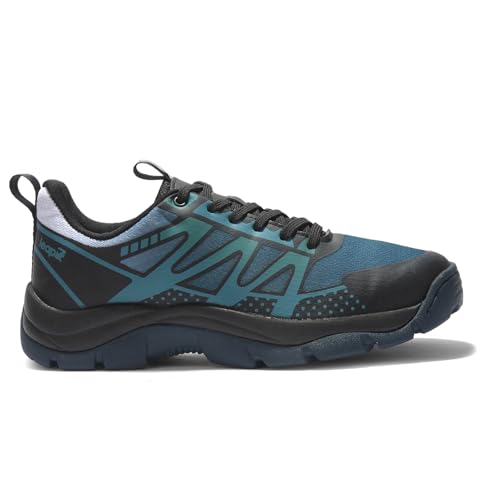 Image of Liberty LEAP7X ENDUVERS1E Black & Green Sports Lacing Running Shoes for Mens