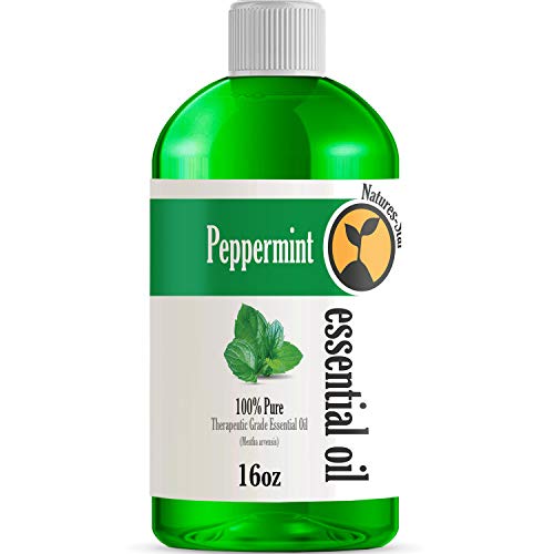 16oz - Bulk Size Peppermint Essential Oil (16 Ounce Bottle) - Therapeutic Grade