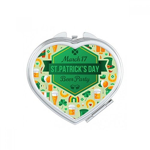 Miroir de poche pour vos retouches maquillage de la Saint-Patrick