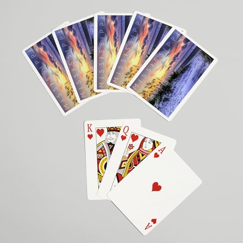 Baraja de 52 cartas tamaño póker Mississippi Sunrise miniatura 7