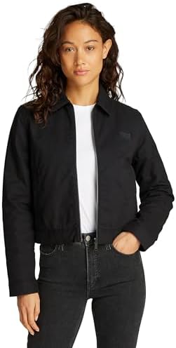 Calvin Klein ZIP THROUGH COTTON JACKET Kadın Ceket, Siyah, S - Görsel 1