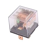 Aexit JD1914 12V Furnace Parts & Accessories 100A 5 Pin SPDT Power Relay w LED Light Relays Colorless Shell