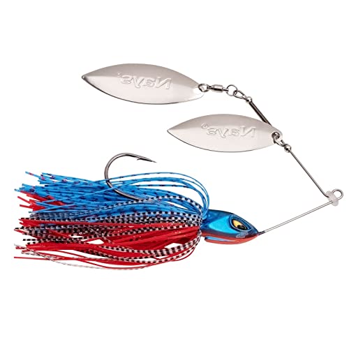 Nays MZ RNNR Size L 21g Spinnerbait Hardbait Blechköder Spinner Maze Runner zum Raubfischangeln auf Hecht Zander Barsch (D-06)