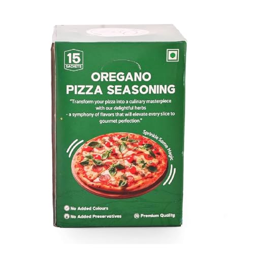 Image of Orea Farm Oregano Seasoning Sachets - 15 x 10g Packs (150g) - Rich Oregano Sachet for Pizza Base, Pasta, Salads - Perfect for Home Cooking and Culinary Enthusiasts