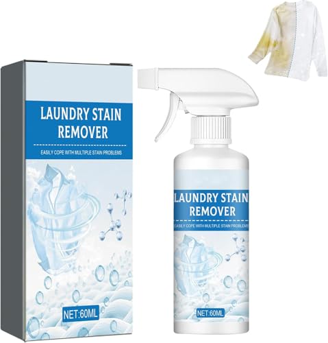 2026 Nuevo pretratamiento de ropa no iónico, emulsionante de ropa, spray quitamanchas de ropa para grasa, aceite, potente limpiador de ropa suave y eficaz (1)