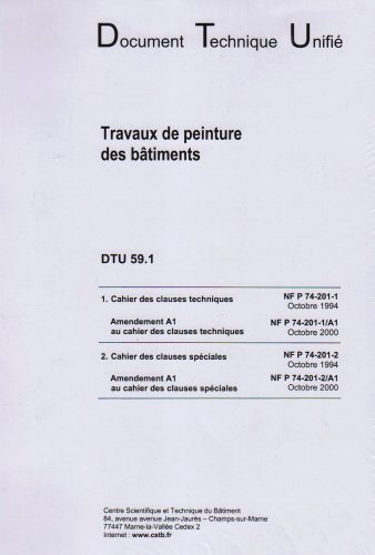 Amazon.fr - DTU 59.1 Travaux de peinture des bâtiments - CSTB - Livres