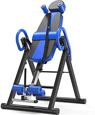 SPORTEC Heavy Duty Inversion Table with Headrest & Adjustable Protective Belt Back Stretcher Machine for Pain Relief Therapy