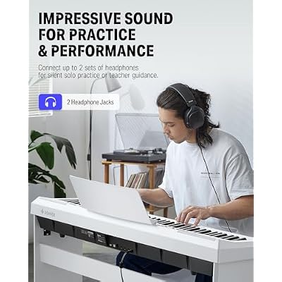 Donner DEP-20 Beginner Digital Piano+Donner Duet Piano Bench with Storage