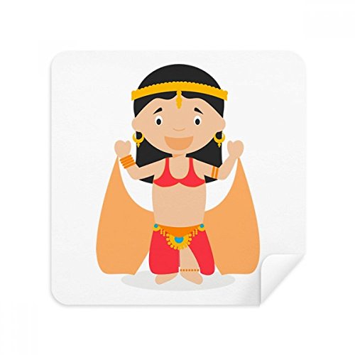 Tissu de nettoyage en suède anti-traces pour téléphone et lunettes motif cartoon oriental