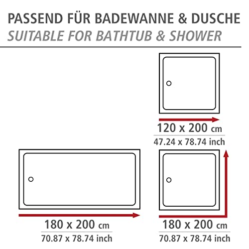 WENKO Tenda doccia Sand and Stone - fibra tessile