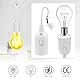 OMIGA 6 Stück Lampenfassung E27 mit Kabel Baufassung 4A 250V Ersatzfassung für Bauarbeiten Wohnzimmer Küche Schlafzimmer Glühbirnen Fassung (Weiß)