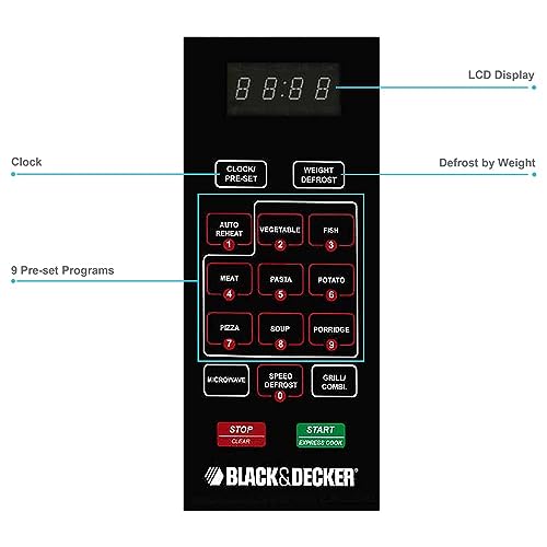 مايكرويف بلاك اند ديكر MZ3000PG-B5 سعة 30 ليتر - فضي