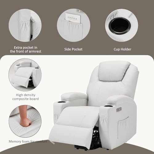 Sillón ergonómico reclinable piel para adultos miniatura 5