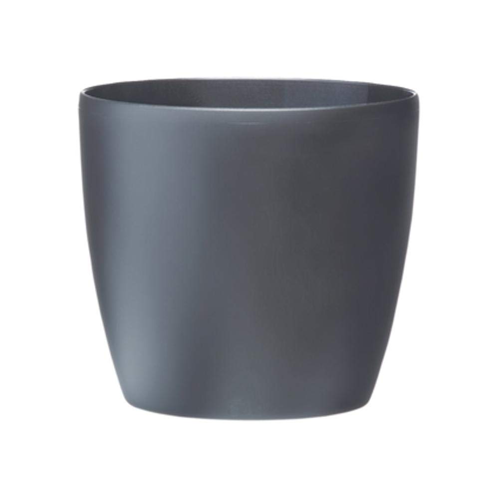 Elho Anthracite Flower Pot Brussels Round - Indoor Pot