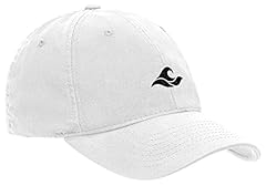 White With Black Embroidered Logo