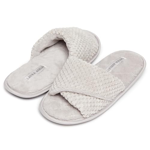 Laura Ashley Womens SPA Wrapped Texture Scuff Slippers2