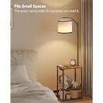 SUNMORY Floor Lamp with Table, End Table with Lamp, Shelves, Charging Station(USB & AC Port), 3-Color Temperature LED Bulb, Side Table Lamps for Living Room, Bedroom, Office, Rustic Brown - Image 4