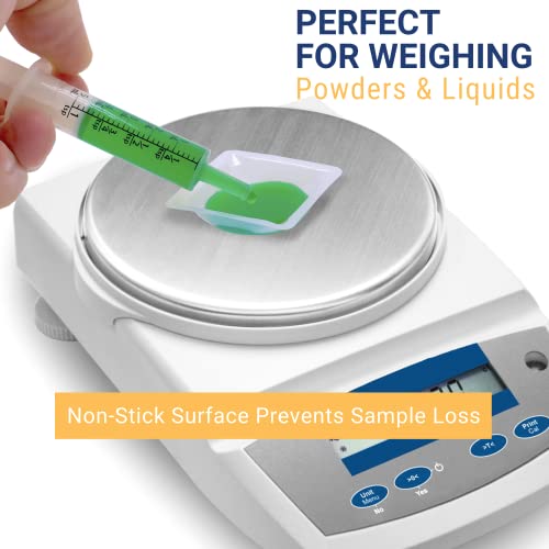 Pure Ponta Weigh Boats Small - 125 Pack 7Ml Plastic Disposable Trays For Scale, Square Weighing Dishes For Powder Weight, Crafts, Food Samples - Mini Pour Boat Tray, Anti-Static Lab Dish Container #TOP2