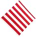 Just Artifacts Party Paper Napkins 6.5" 20pcs Striped Red - Click for more colors & patterns!