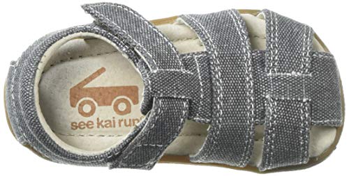 See Kai Run - Jude Iv Sandals For Kids, Gray Canvas, Toddler 10 #TOP4