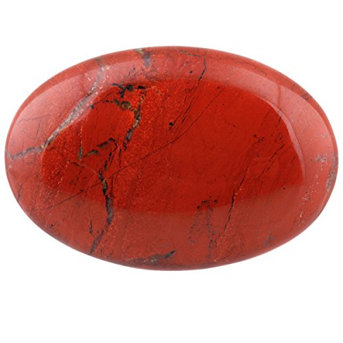 Mookaitedecor Red Jasper Pocket Palm Stone Worry Stones Therapy Crystal Healing Gemstone Oval Shape #TOP1
