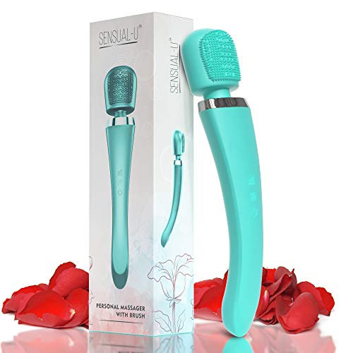 Therapeutic Personal Massager - Handheld Cordless and Powerful Wand - 8 Speeds 20 Vibrating Patterns - USB Rechargeable - Magic Recovery Effect for Women and Men, Body, Neck, Back & Shoulders