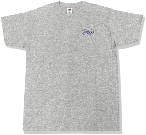 （05:30時点） [フルーツ オブ ザ ルーム] カジュアル プリントTシャツ メンズ 半袖 コットン100％ 丸胴 スーパープレミアムボディ グラフィックデザイン 全7種 M/L/XL Type B×グレー