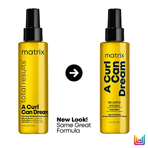 Matrix A Curl Can Dream Light-Weight Hair And Scalp Oil | For Curly & Coily Hair | Silicone Free | Infused With Manuka Honey Extract | Packaging May Vary | 4.4 Fl. Oz. #TOP1