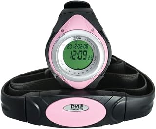 PYLE PHRM38PN Heart Rate Monitor Watch with Minimum, Average & Maximum Heart Rate