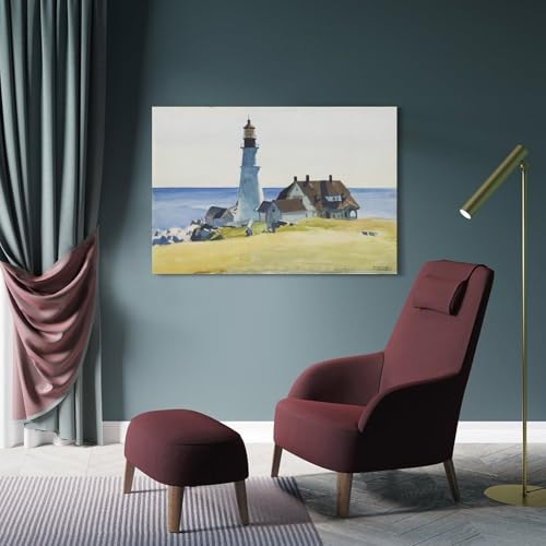 Edward Hopper Portland Head tableau decoration murale toile
