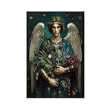 Poster auf Leinwand mit Erzengel Raphael, Schlafzimmer, Dekoration, Landschaft, Büro, Raumdekoration, Geschenk, 20 x 30 cm