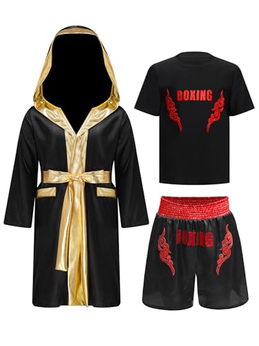 Peignoir de boxe enfant garçon avec t-shirt et short combat MMA