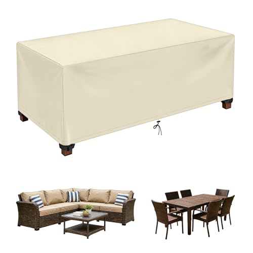 Housse Salon de Jardin Exterieur Imperméable 420D Oxford Tissu Protection pour Tous Les Temps Housses pour Mobilier de Jardin pour Table Chaise et...