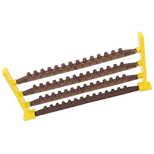 TOPINCN-Beekeeping-Queen-Cell-Cup-Holder-Frame-Bar-and-Mounted-Queen-Cell-Cups-2-pcs-Sides-and-4-pcs-Cell-Cup-Holder-Bars