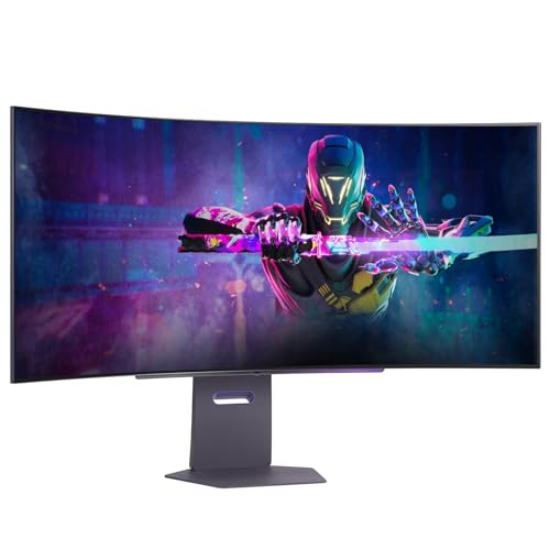 Image of LG 45 Ultragear OLED Curved Gaming Monitor - 45 inch WQHD (3440x1440) OLED - 240Hz - 0.03ms GTG - 21:9-800R - AMD FreeSync Premium Pro - G-SYNC Compatible- DisplayHDR True Black 400 Wi-Fi w /ICP Hub