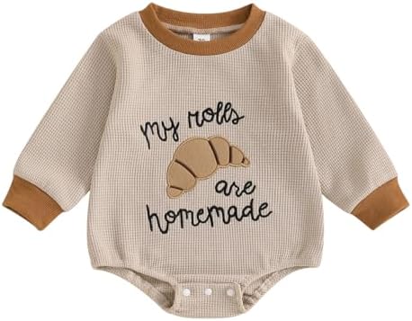 Thanksgiving Baby Girl Boy Outfit Newborn Bubble Romper Fall Winter Infant Long Sleeve Sweatshirt Top Cute Clothes