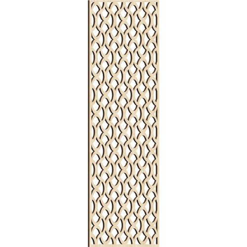 Image of Resort Decorative Pierced Fretwork Wood Wall Panels, 21 3 /8 inchW x 54 3 /8 inchH x 3 /8 inchT, Birch