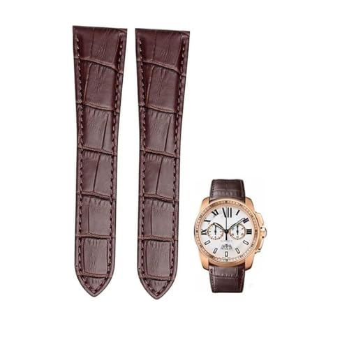 Bracelet cuir montre de rechange pour Cartier Tank Calibre 22mm 23mm