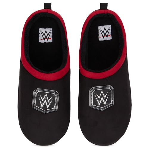 WWE Mens Championship Belt Slippers - John Cena, Roman Reigns, Seth Rollins World Wrestling Champion Belt Slip On Clog House Slippers2