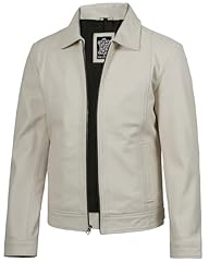 Jose - Off White Leather Jacket