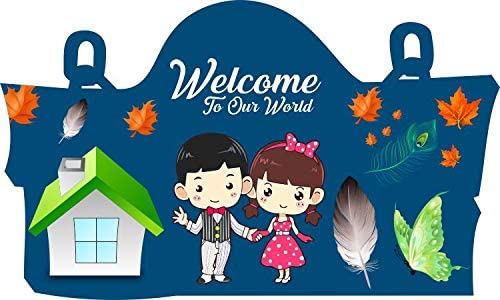 Proxoto Welcome to Our World Wall Hanging |Wall hanger for Home| Office| Living Room| Gift| Wall Decoration