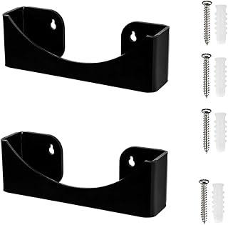 Mauedest Paquete de 2 Percheros de Acrílico para Pared, Organizador de Sombreros Montado en la Pared para Armario, Puerta, Garaje, Dormitorio, Color Negro