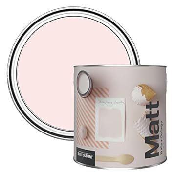 Rust-Oleum Colours Matt Emulsion Wall and Ceiling Paint - Strawberry Vanilla 2.5L